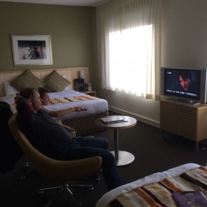 Plenty of room to spread out and relax in the family suite at Novotel St Kilda.
