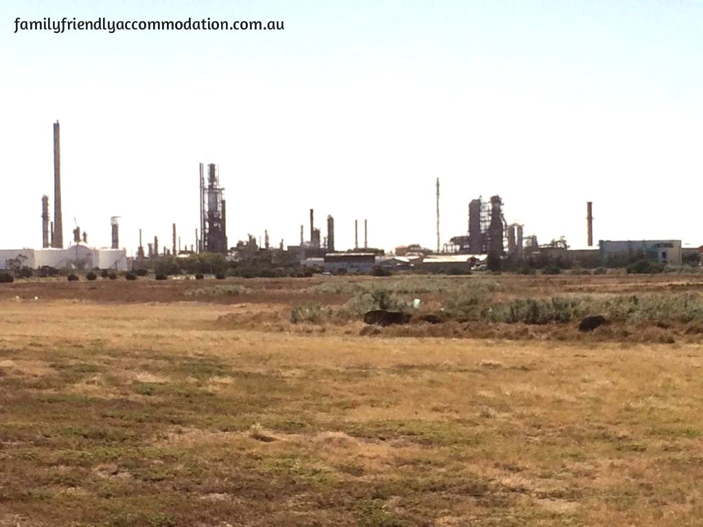 Riding behind the oil refineries near Altona - not pretty, but an interesting experience all the same.