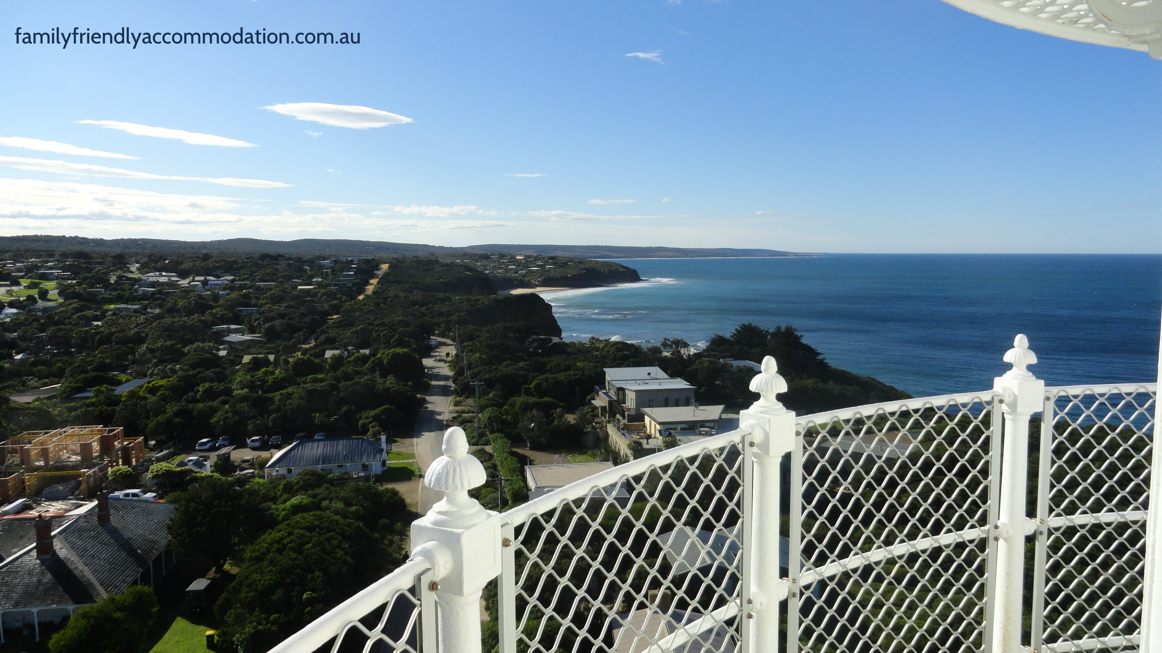 A view from the lighthouse at Aireys Inlet on the Great Ocean Road