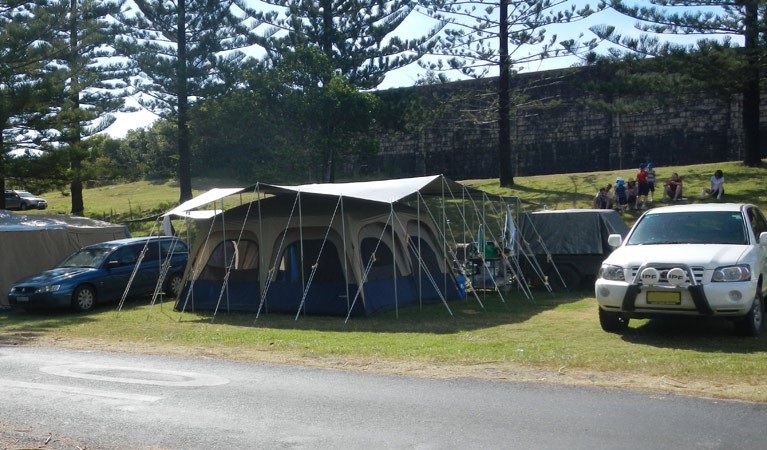 Camping at Trial Bay campground.