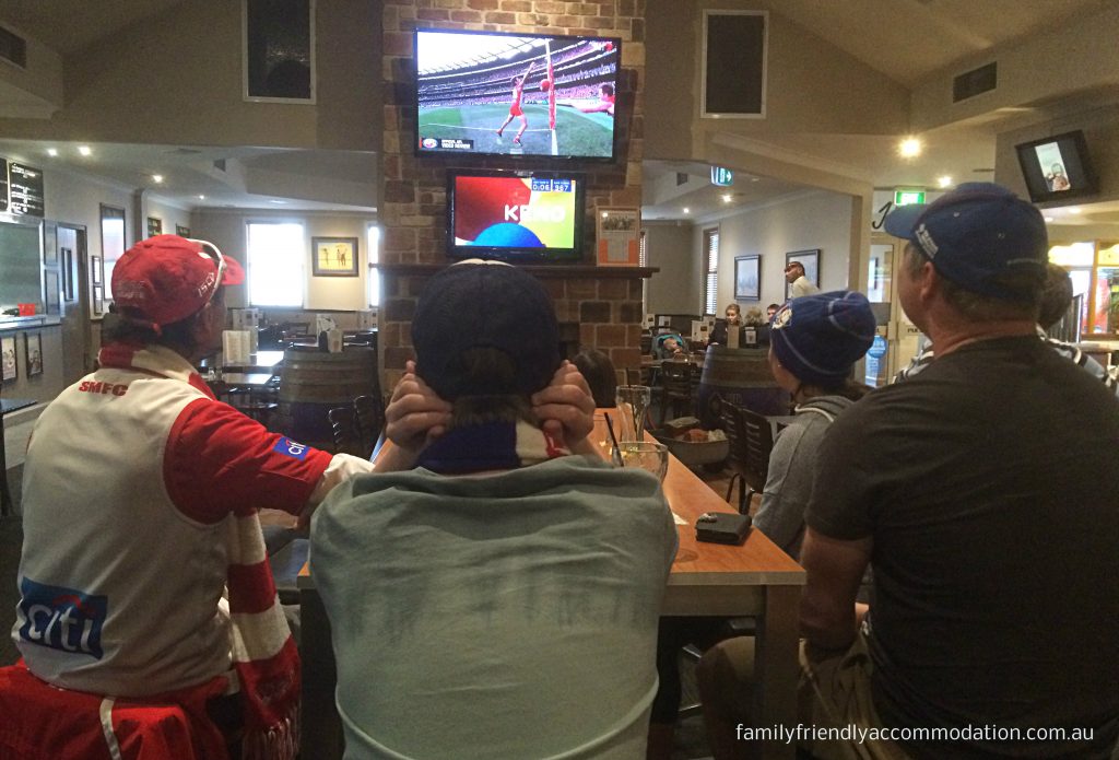 We joined just a handful of others watching the AFL Grand Final at Goulburn.
