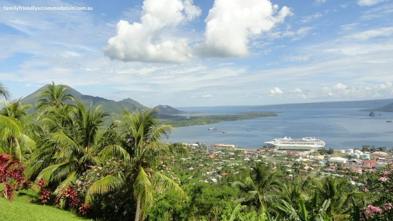 Picture views across Rabaul, Papua New Guinea.